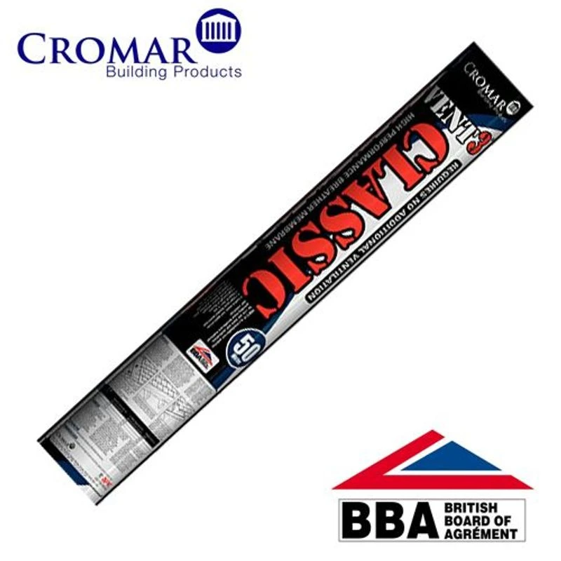 Breather Membrane Felt Underlay Cromar Vent 3 Classic - 50 X 1.5m Roll 4 Breather Membrane Felt Underlay Cromar Vent 3 Classic - 50 X 1.5m Roll - Image 2