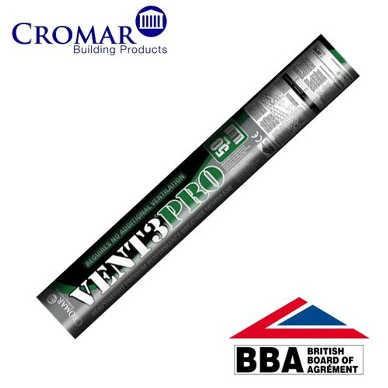 Breather Membrane Felt Underlay Cromar Vent 3 Pro - 50m X 1.5m Roll 4 Breather Membrane Felt Underlay Cromar Vent 3 Pro - 50m X 1.5m Roll - Image 2