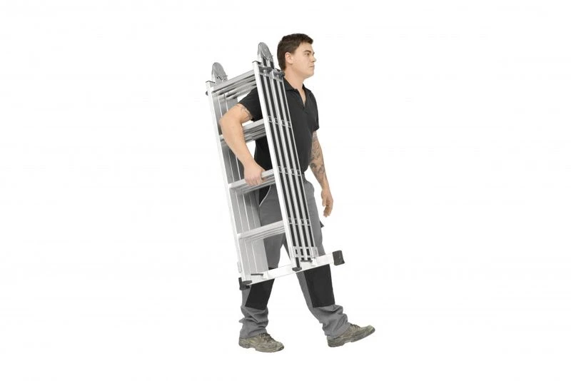 Hymer Black Line Telescopic 4 Section Combination Ladder 1.22m - 4.02m 12 Hymer Black Line Telescopic 4 Section Combination Ladder 1.22m - 4.02m - Image 10