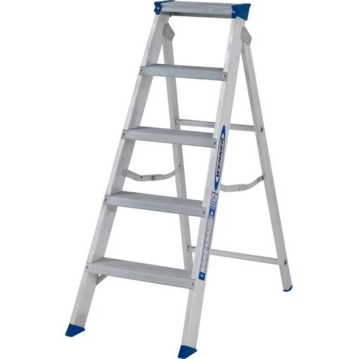 Werner 5 Tread Master Trade Stepladder - BS 2037 EN131 Professional 2 Werner 5 Tread Master Trade Stepladder - BS 2037 EN131 Professional -Insulation Superstore Sales 7140518 pi