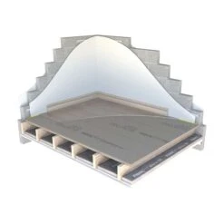 DECKfon Quattro 39 Acoustic Overlay Insulation Board 2.4m X 600mm X 39mm 6 DECKfon Quattro 39 Acoustic Overlay Insulation Board 2.4m X 600mm X 39mm -Insulation Superstore Sales cellecta deckfon quattro acoustic overlay board situ 41449 2