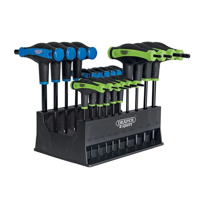 Draper Expert Soft Grip T Handle Hexagon & TX-STAR End Key Set - Pack Of 20 3 Draper Expert Soft Grip T Handle Hexagon & TX-STAR End Key Set - Pack Of 20