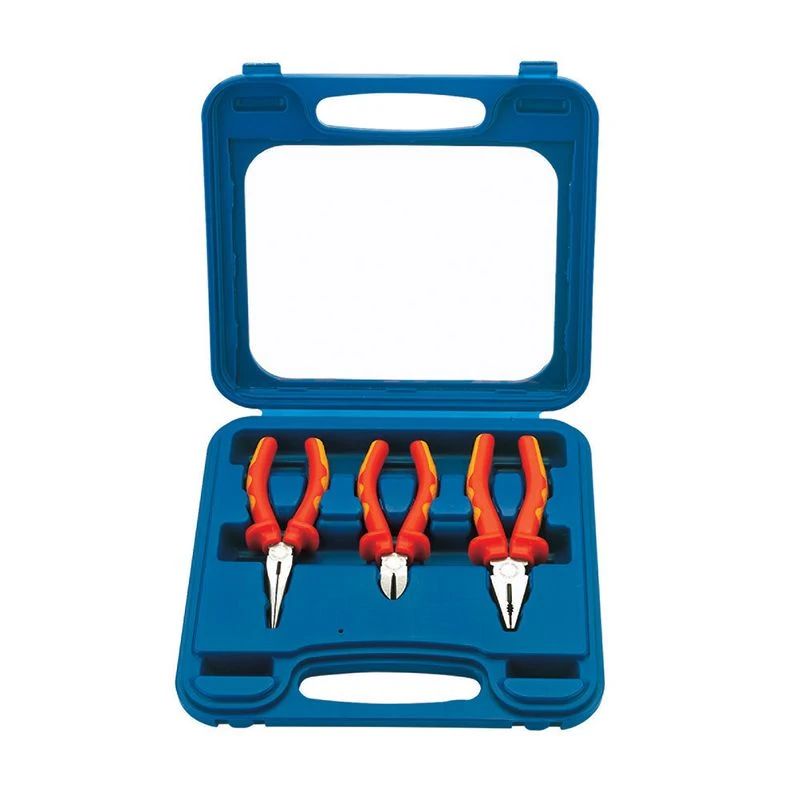 Draper VDE Fully Insulated Plier Kit - Pack Of 3 4 Draper VDE Fully Insulated Plier Kit - Pack Of 3 - Image 2