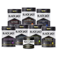 Bitumen Roof Felt Adhesive From Black Jack - 5 Litres -Insulation Superstore Sales everbuild black jack range