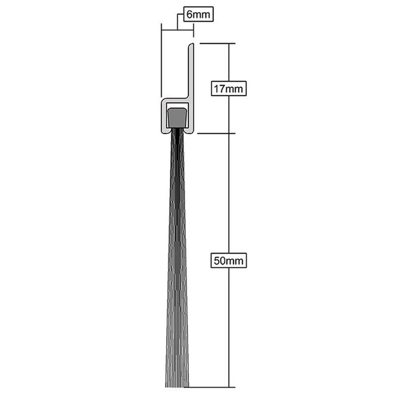 Garage Door 1250mm Draught Excluder Brush Seal - Pack Of 2 5 Garage Door 1250mm Draught Excluder Brush Seal - Pack Of 2 - Image 3