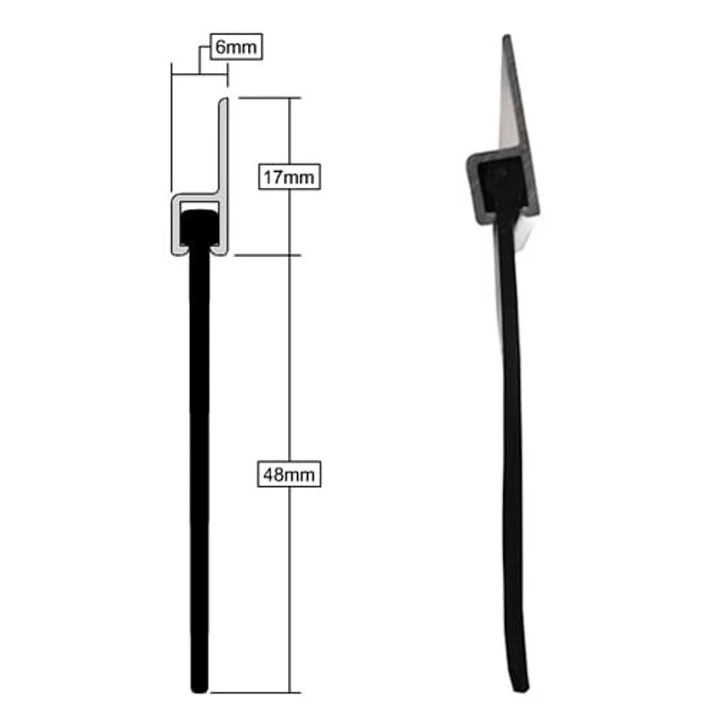 Stormguard Garage Door Draught Excluder Seal (3 X 838mm Carriers + 2500mm Seal) 5 Stormguard Garage Door Draught Excluder Seal (3 X 838mm Carriers + 2500mm Seal) - Image 3