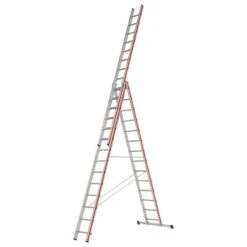 Hymer Red Line 3 Section Combination Ladder -Insulation Superstore Sales hymer red line 3 section combination ladder 4.11m 9.72m