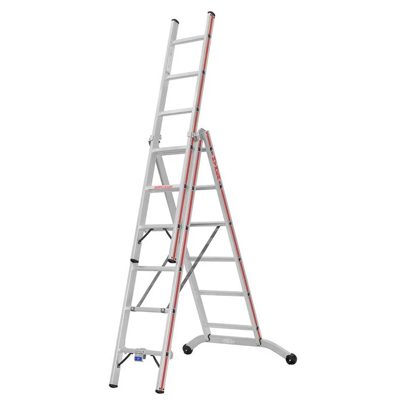 Hymer Red Line Industrial 3 Section Combination Ladder 3 Hymer Red Line Industrial 3 Section Combination Ladder