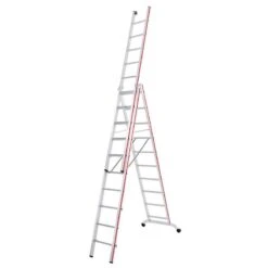 Hymer Red Line Industrial 3 Section Combination Ladder 9 Hymer Red Line Industrial 3 Section Combination Ladder -Insulation Superstore Sales hymer red line industrial 3 section combination ladder 3.02m 7.22m