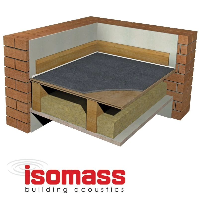 Isomass Isocheck Impact Mat 300 Acoustic Floor Insulation - 1200mm X 1000mm 4 Isomass Isocheck Impact Mat 300 Acoustic Floor Insulation - 1200mm X 1000mm - Image 2