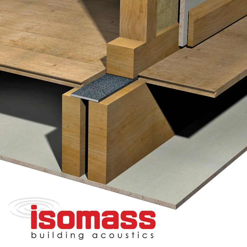 Isomass Isocheck Acoustic Floor Isolation Strip - 25mm X 10mm X 10m 4 Isomass Isocheck Acoustic Floor Isolation Strip - 25mm X 10mm X 10m - Image 2
