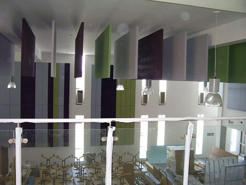 JCW Acoustic Vertical Ceiling Baffle - 600 X 600 X 40mm 4 JCW Acoustic Vertical Ceiling Baffle - 600 X 600 X 40mm - Image 2