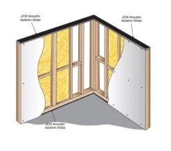 JCW Acoustic Isolation Strip - 5mm X 50mm X 10m Roll -Insulation Superstore Sales jcw isolation strip application prrdatrpzv
