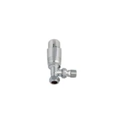 Twin Pack Of Callisto Angled Thermostatic Radiator Valve - 15mm