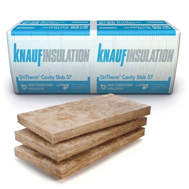 Knauf DriTherm 37 100mm Cavity Wall Insulation Slab - 6.55m2 Pack 3 Knauf DriTherm 37 100mm Cavity Wall Insulation Slab - 6.55m2 Pack