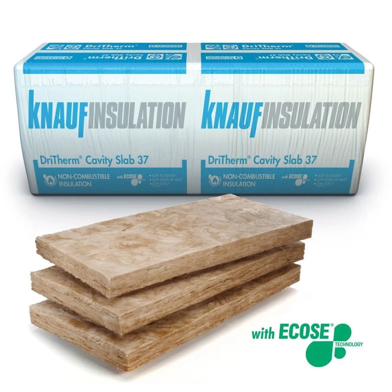 Knauf DriTherm 37 Cavity Wall Insulation Slab 1200 X 455 X 85mm 4.37m2 Pack 3 Knauf DriTherm 37 Cavity Wall Insulation Slab 1200 X 455 X 85mm 4.37m2 Pack