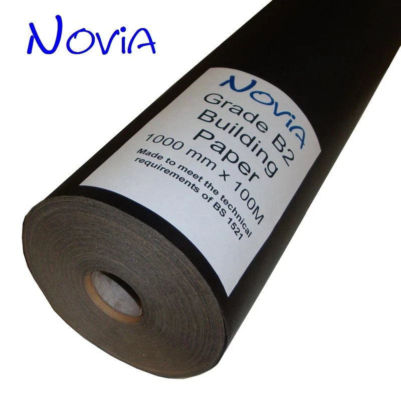 Novia B2 Grade Polythene Coated Building Paper To BS 1521 - 100m X 1m 4 Novia B2 Grade Polythene Coated Building Paper To BS 1521 - 100m X 1m - Image 2
