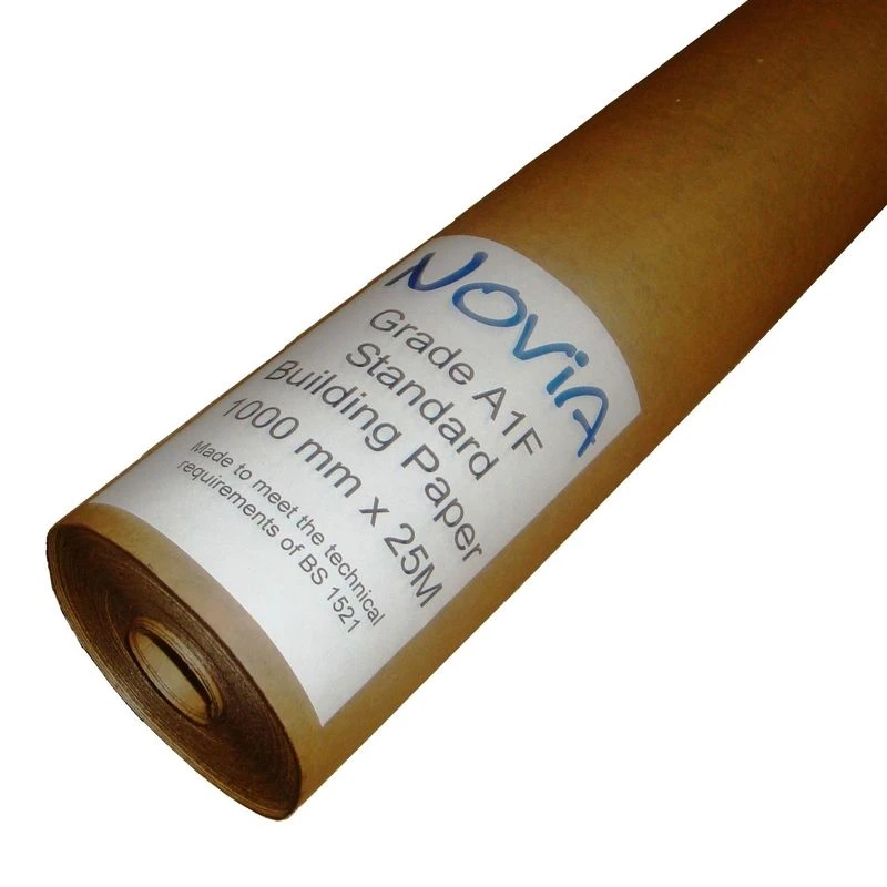 Novia A1F Grade Standard Building Paper To BS 1521 - 25m X 1m 3 Novia A1F Grade Standard Building Paper To BS 1521 - 25m X 1m