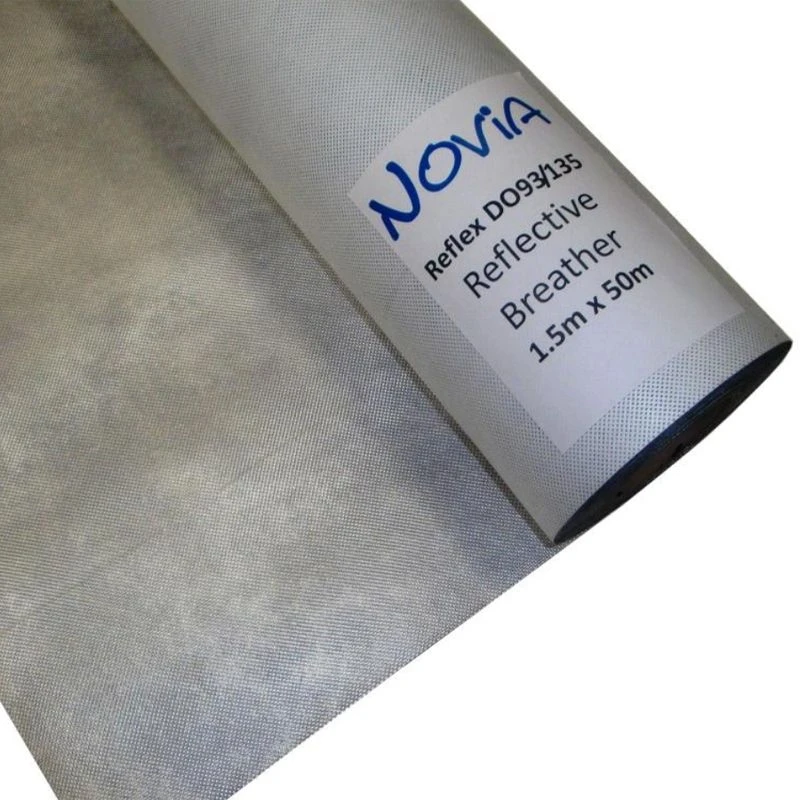 Novia Reflex Reflective Roof & Wall Breathable Membrane - 50m X 1.5m 3 Novia Reflex Reflective Roof & Wall Breathable Membrane - 50m X 1.5m