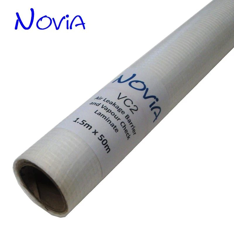 Novia VC2 Air Leakage Barrier & Vapour Check Laminate - 50m X 1.5m 5 Novia VC2 Air Leakage Barrier & Vapour Check Laminate - 50m X 1.5m - Image 3