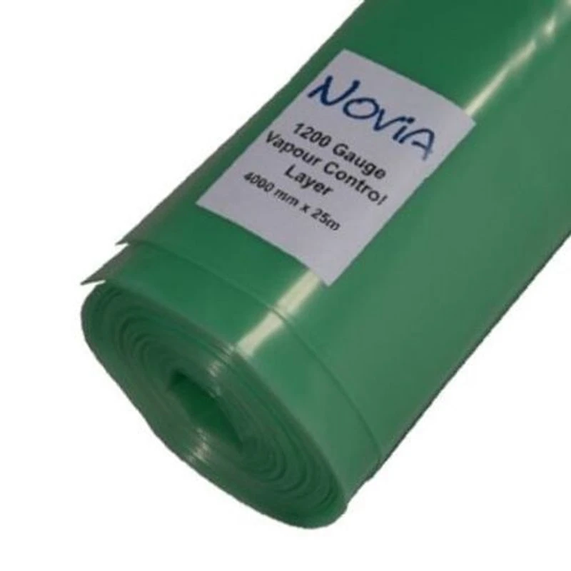 Novia Polythene Vapour Control Layer 1200 Gauge - 4m X 25m Roll 3 Novia Polythene Vapour Control Layer 1200 Gauge - 4m X 25m Roll