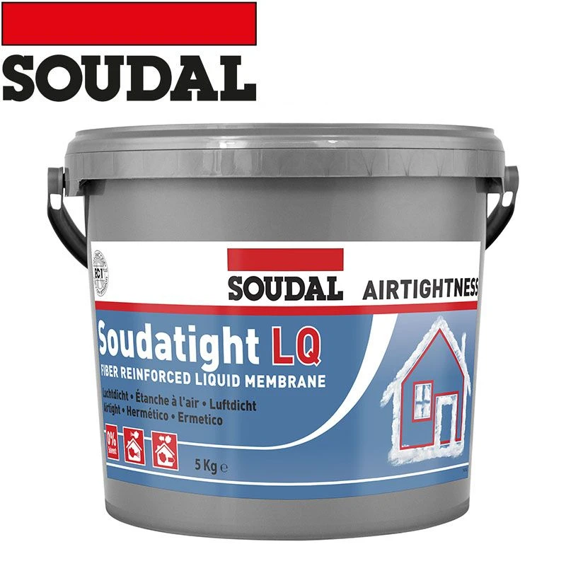 Soudal Soudatight LQ Airtight Liquid Membrane 4.5kg Black 4 Soudal Soudatight LQ Airtight Liquid Membrane 4.5kg Black - Image 2
