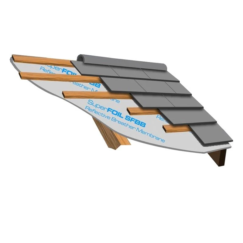 Reflective Breather Membrane Felt Underlay SuperFOIL SFBB - 25m X 1.5m 6 Reflective Breather Membrane Felt Underlay SuperFOIL SFBB - 25m X 1.5m - Image 4