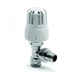 Pegler Yorkshire B4452/4 Belmont Angled/ Vertical Anti Theft Thermostatic Radiator Valve And Body - 15mm X 1/2 Inch