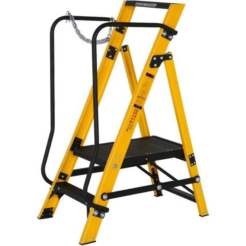 Youngman 2 Tread Megastep Ladder With Handrails - EN 131 3 Youngman 2 Tread Megastep Ladder With Handrails - EN 131